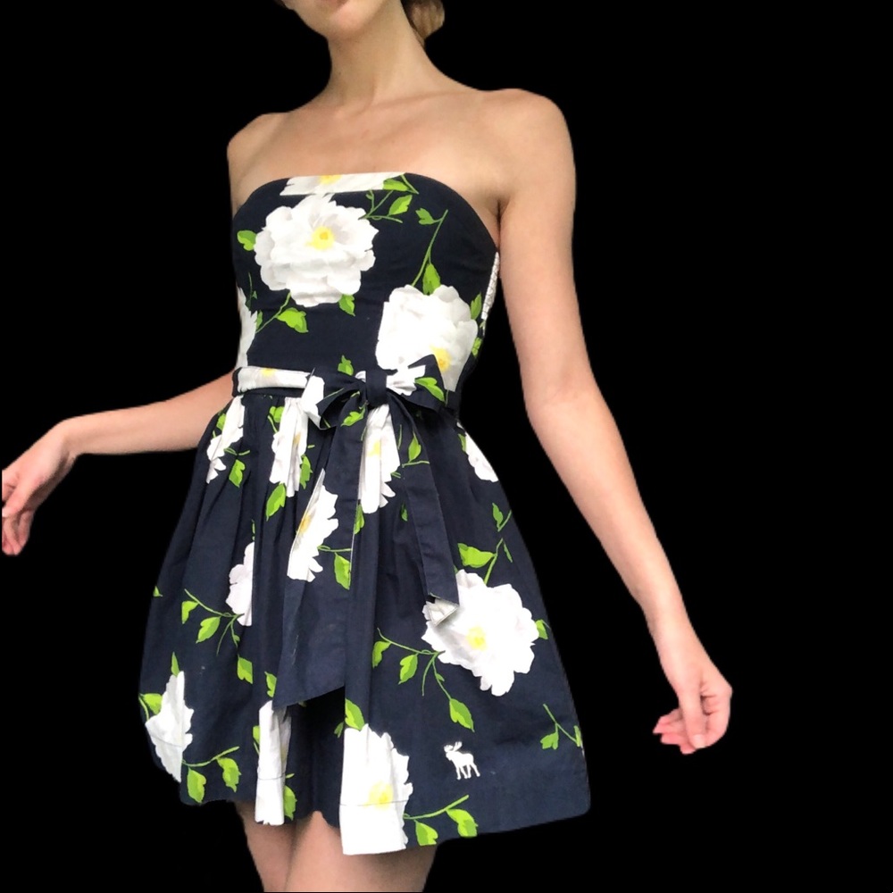 Navy Floral Sun Dress